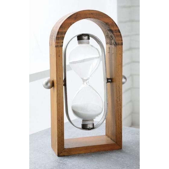 輸入雑貨 ウデンフレーム アワーグラス 砂時計 ナチュラル アンティーク風 コベントガーデン Cov...