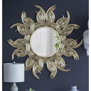 イタリア製 輸入雑貨 直輸入 ミラー 鏡 ゴールド 壁掛け ISAS イサス