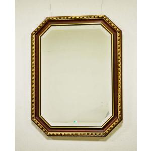 イタリア製 輸入雑貨 ミラー 姿見 八角 グリーン系 ゴールド 35×135