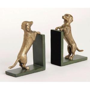 ヴィンテージ　ダックスフンド　木製ブックエンド　旧東ドイツ製 ヴィンテージ ダックスフンド 木製ブックエンド 旧東ドイツ製 【公式通販】