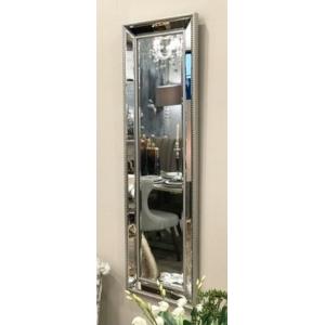 輸入家具 ミラー 姿見 モダン コンテンポラリー アーバン シルバー ミラーフレーム 姫系 42X1...