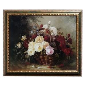 アンティーク絵画　4枚セット 輸入雑貨 アートフレーム 4枚セット 植物 額絵 モダン ボタニカル
