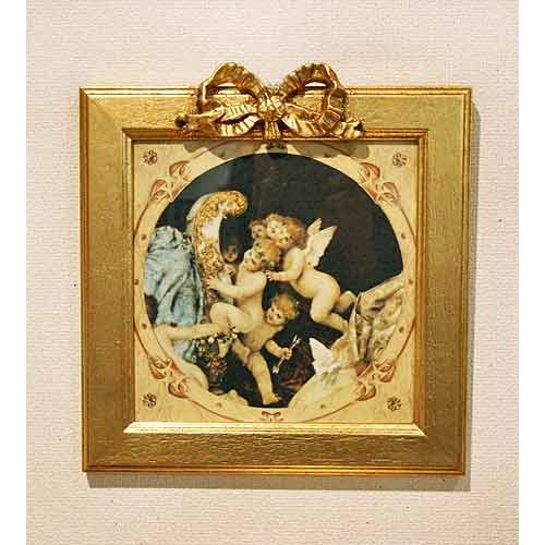 イタリア製 輸入雑貨 額絵 天使 エンジェル アートフレーム 愛の夢 マコフスキ― Makowsky...