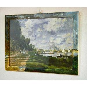 イタリア製 輸入雑貨 額絵 アートフレーム 花柄 ブルー額 アレンジ