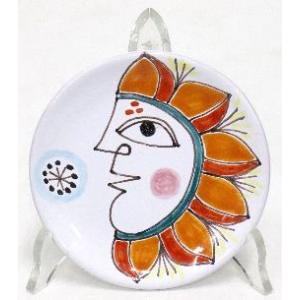 イタリア製 輸入雑貨 シチリア 陶器 絵皿 壁飾り 壁掛け 手描き