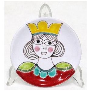 イタリア製 輸入雑貨 シチリア 陶器 絵皿 壁飾り 壁掛け 手描き 魚