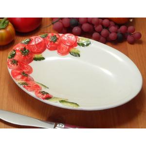 生活雑貨 オリーブ柄 パスタプレート 皿 イタリア製 陶器製 : 輸入家具