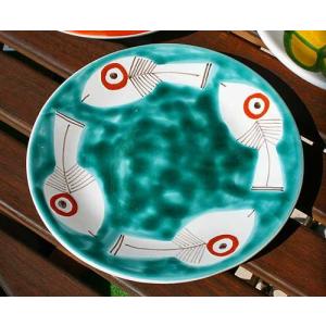 イタリア製 輸入雑貨 シチリア 陶器 絵皿 壁飾り 壁掛け 手描き 太陽