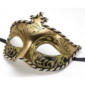イタリア製 輸入雑貨 ベネチアンマスク ハーフ アイマスク グリーン