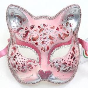 ヴェネチアンマスク　グリーン イタリア製 輸入雑貨 ベネチアンマスク ハーフ アイマスク グリーン