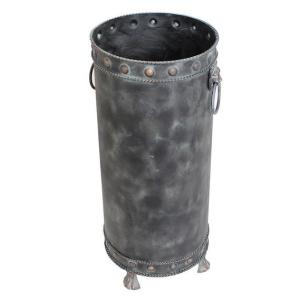 輸入雑貨 傘立て アイアン 角型 コンパクト 薄型 ブロンズ