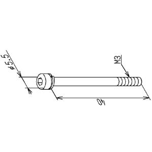 TOTO 水栓部品 六角穴付きボルトM3×40 TH62342◇ : パーツコム - 通販