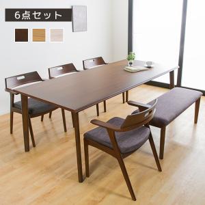 ダイニングセット 7点セット ダイニング テーブル 幅195cm チェア 6脚