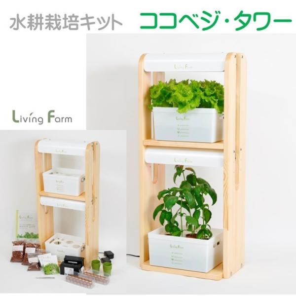 水耕栽培キット ココベジ tnタワー