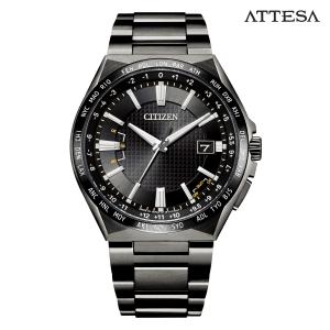 シチズン アテッサ CITIZEN ATTESA CB0215-51E エコドライブ電波時計 メンズ 腕時計 ダイレクトフライト ACT Line 父の日 ギフト｜livingheart