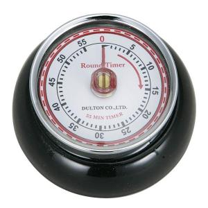 キッチンタイマー おしゃれ 雑貨 DULTON 100-189BK KITCHEN TIMER W/MAGNET BK (DTN)