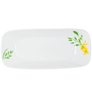 皿 白 白い皿 食器 白 CP-9156 コレールノーブルイエロー スクエア長皿 J2210-NBY (AP)｜livingood