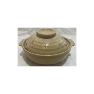 ○1人用○ 日本製 萬古焼 土鍋 銀峯花三島 5.5号深型 : キッチングッズ