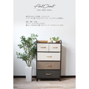 4段チェスト【Flat chest】幅58×奥...の詳細画像1