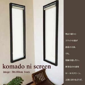 幅20×高さ120cm ロールスクリーン 透過性 無地 光を透すタイプ【zen