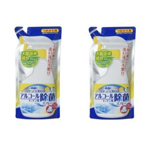 ミツエイ　キッチン用 アルコール 除菌スプレー つめかえ用 350mL×２点　送料込最安値　全国一律送料無料｜livingshop-akiyama