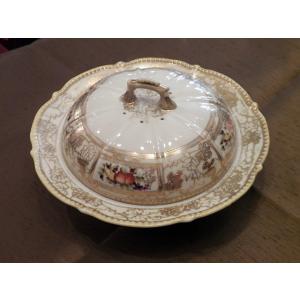 オールドノリタケ ポンパドール夫人 飾り皿 ブルーラスター彩 M-JAPAN