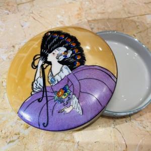 オールドノリタケ　ピエロ　アッシュトレイ　ピントレイ　アールデコ　ラスター彩 ノリタケ オールドノリタケ デコレディー アールデコ ソルト＆ペッパー