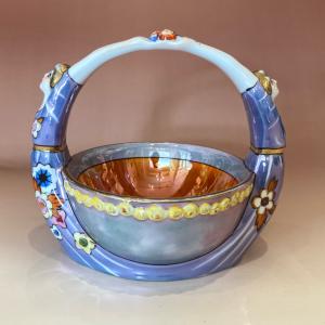 【オールドノリタケ/デコレディ/パフケース】アールデコ/ラスター彩/パウダー livingts_949