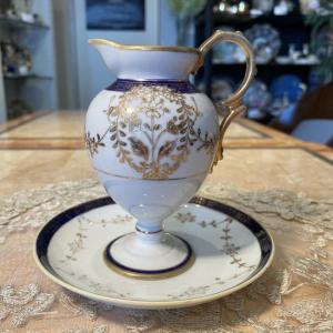 【専用】オールドノリタケ 薔薇紋 シュガーボウル クリーマー ジュエル 金盛り ノリタケ オールドノリタケ 金彩色絵 薔薇 クリーマー : リビングT&S