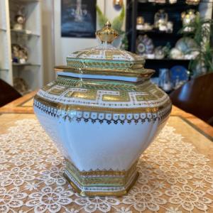 ノリタケ オールドニッポン アールデコ様式 オレンジラスター彩