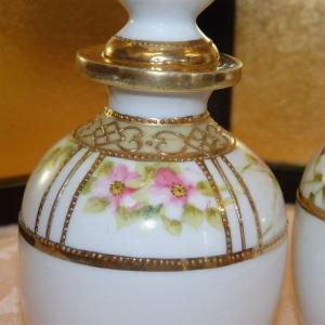 オールドノリタケ 金彩花柄香水瓶 ペア マルキ...の詳細画像4