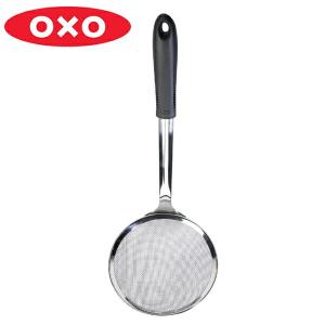 OXO　オクソー　カスアゲ　L　コースメッシュ　ステンレス製 （ ステンレス お玉 油切り 水切り ）