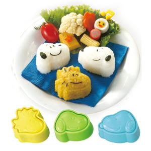 おにぎり押し型　スヌーピー　おにぎり抜き型　キャラ弁　日本製　キャラクター （ お弁当グッズ ご飯押し型 ご飯抜き型 ）｜livingut