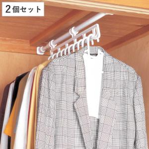 ハンガーラック 伸縮 突っ張り 棚 クローゼット 押し入れ 衣類収納 つっぱり 平安伸銅工業 押入れ収納 スパイクハンガー ハンガーラック 突っ張り