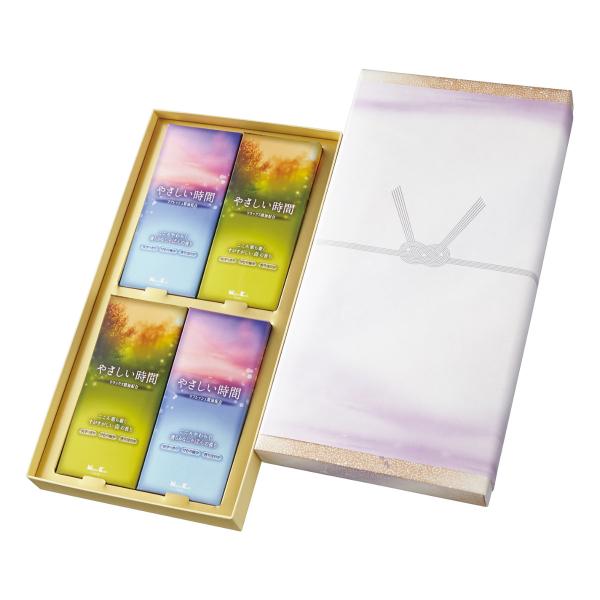 線香 贈答用 やさしい時間 しゃぼん 森 進物 ４箱入り 包装品 （ お線香 線香セット 進物線香 ...