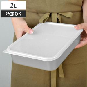 保存容器 アルミ保存容器 深型 大 3.1L 蓋付き （ アルミ製 冷凍OK