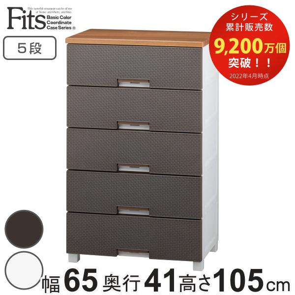 チェスト フィッツプラス メッシュ 5段 幅65×奥行41×高さ105cm FM6505 （ プラス...