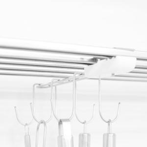 水切り棚用 フック 3連ダブルフック ステンレス製 （