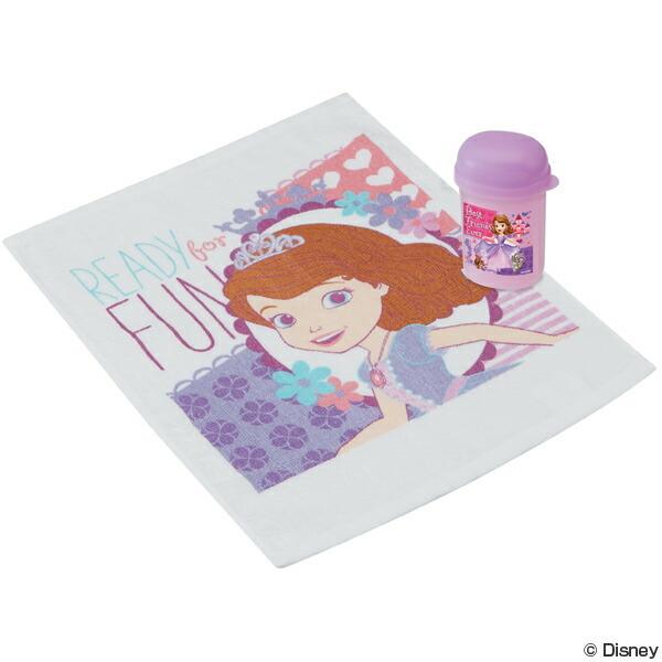 おしぼりセット　ちいさなプリンセスソフィア　子供用 （ おしぼりケース お弁当グッズ おしぼり ）