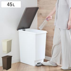 ゴミ箱 45L スリムペダル ふた付き （ ごみ箱 45リットル スリム ペダル キッチン 分別 ダストボックス 縦型 シンプル おしゃれ 分別ゴミ箱 ）
