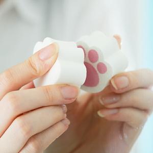 鏡磨き ネコの貼りつく鏡磨き （ お風呂掃除 引っ付く