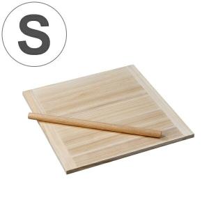 そば打ち道具 のし板 めん棒付き 中 桐製 （ 麺台 麺棒 のし棒