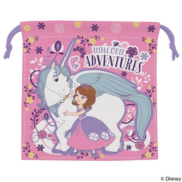 お弁当袋　マチ付きランチ巾着　ちいさなプリンセスソフィア　子供用　キャラクター （ 巾着袋 巾着ポー...