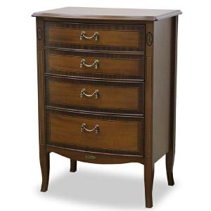 クロシオ ガラスキャビネット クラシック調 マホガニー材 幅60cm