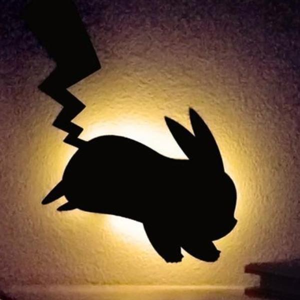 ライト ポケットモンスター ポケモン 足元灯 ウォールライト ピカチュウ 照明 LED （ 壁掛け ...