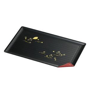 長角盆 トレー 夢うさぎ 漆器 プレート 皿 食器 日本製 同色5枚セット