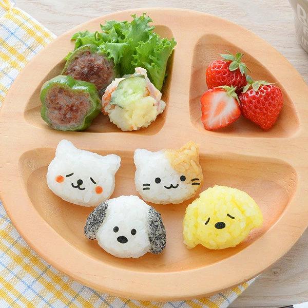 おにぎり押し型 わんにゃんmini×2おにぎりセット おにぎり抜型 （ おにぎり型 いぬ ねこ ）