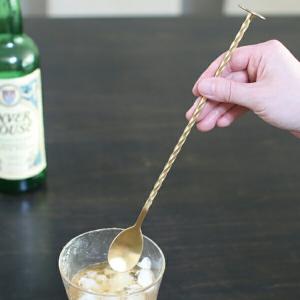 マドラー スタンドロングマドラースプーン ブラスカラー