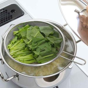 ザル ママクック 鍋にのせて蒸しザル ステンレス （