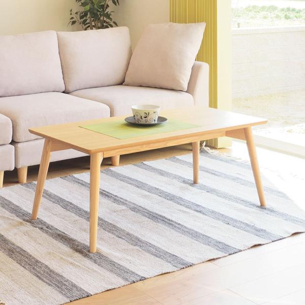 センターテーブル 幅100cm ローテーブル カラメリ （ 奥行50cm リビングテーブル 座卓 テ...